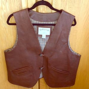 Orvis Men’s 100% Genuine Leather Vest